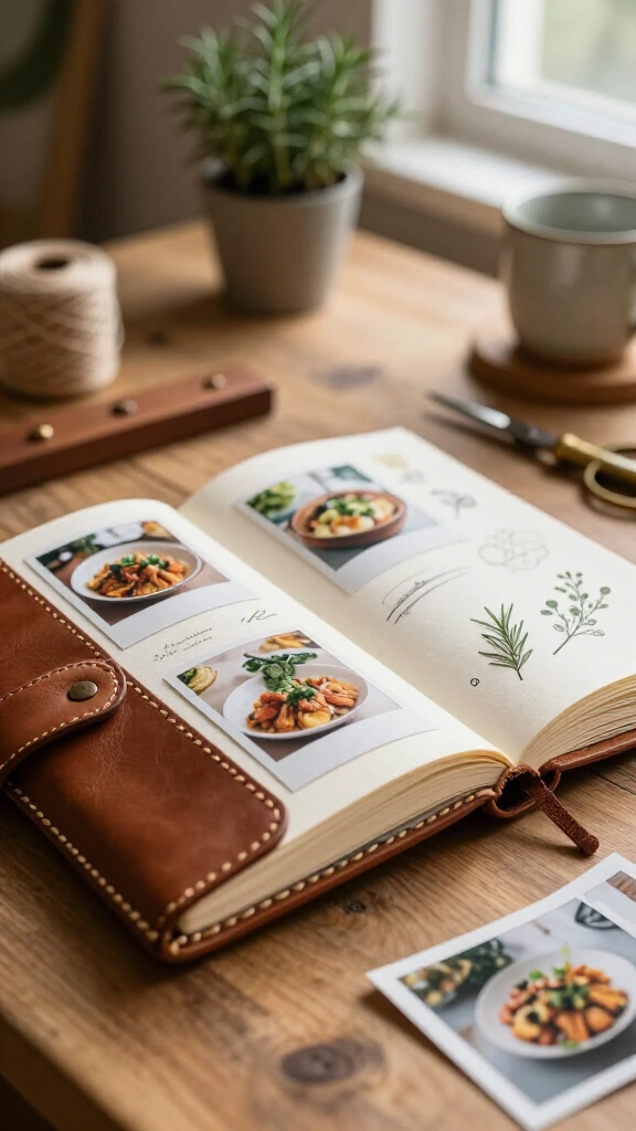 Custom recipe book binding