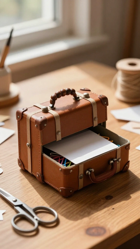 Miniature suitcase organizer
