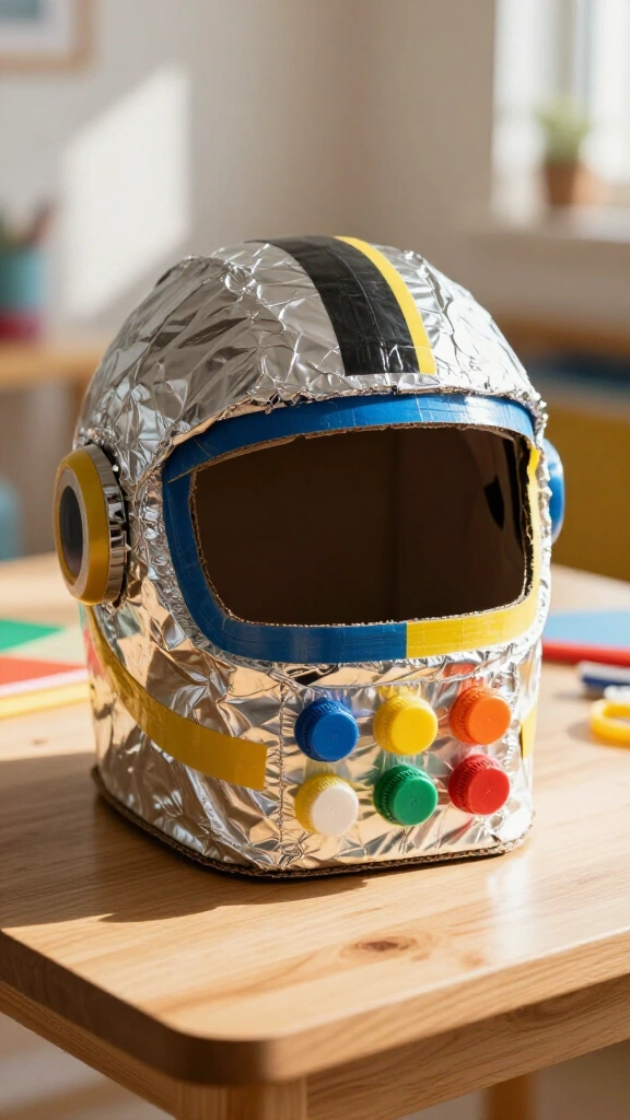 Tin foil astronaut helmets