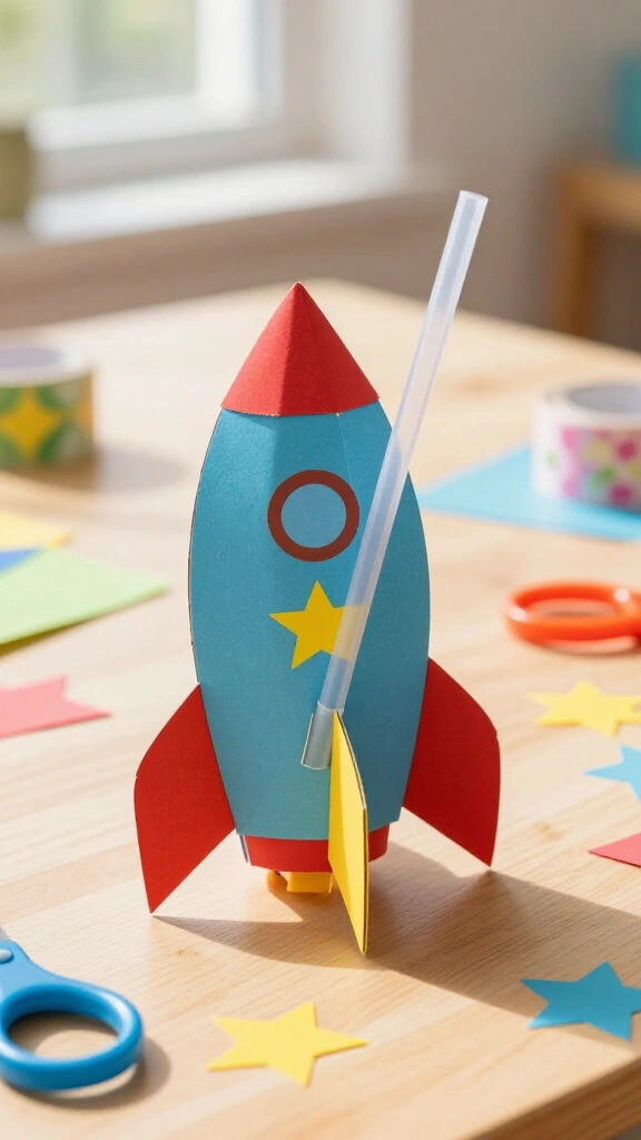 Straw rocket launchers