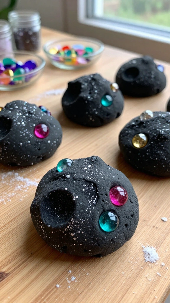 Salt dough meteorites
