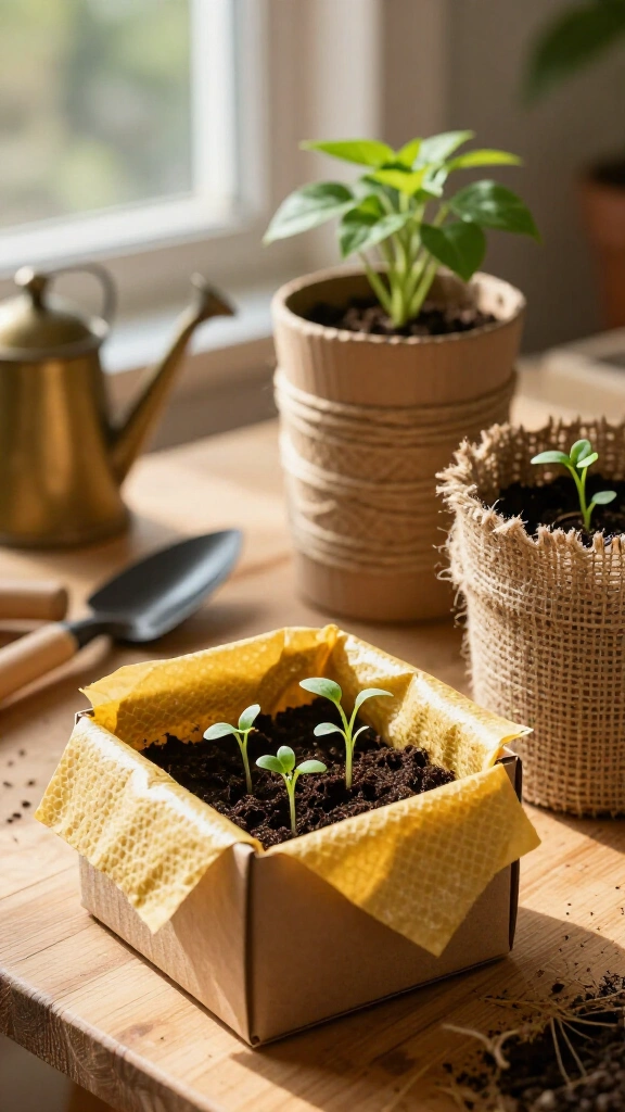 Eco-friendly cardboard planters