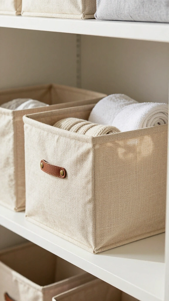 Upcycled cardboard storage bins