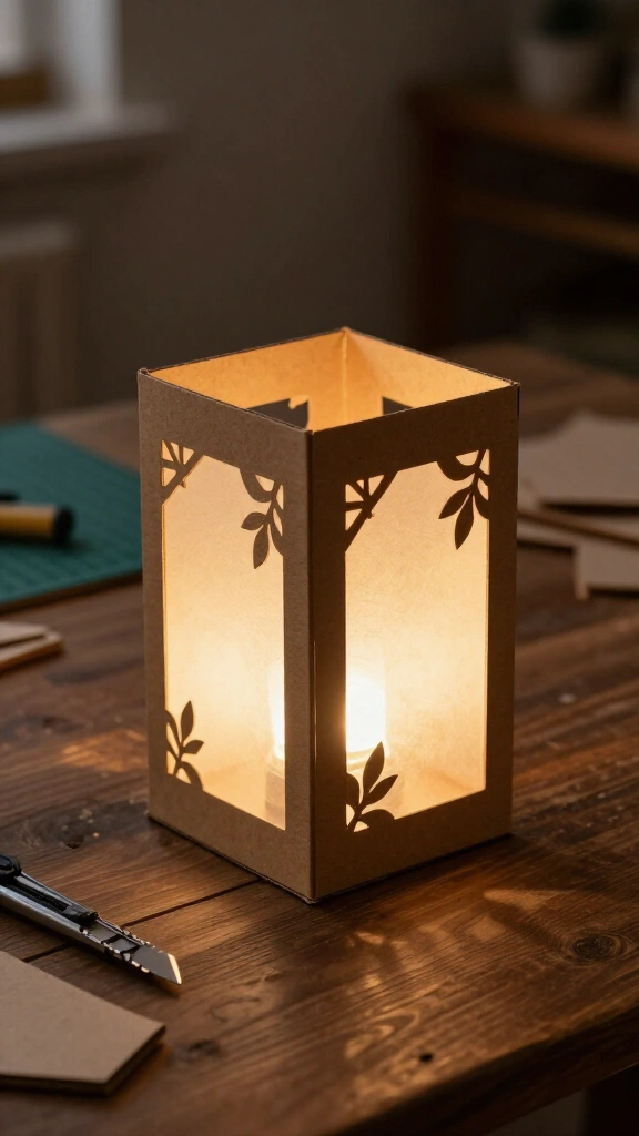 Decorative cardboard lanterns