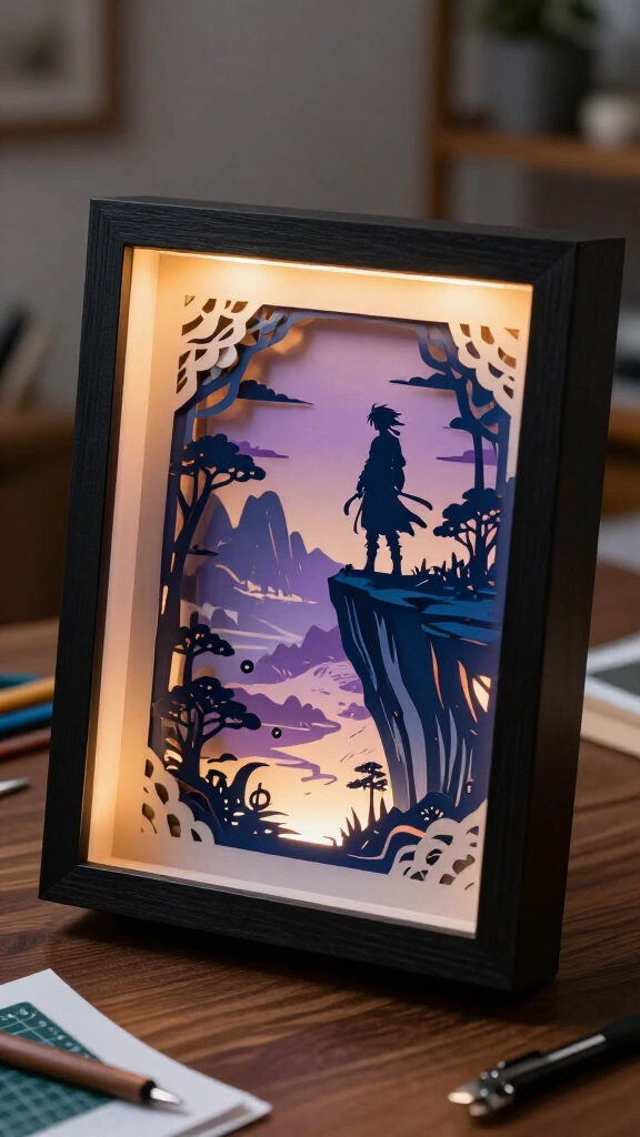 Custom cardstock shadowboxes