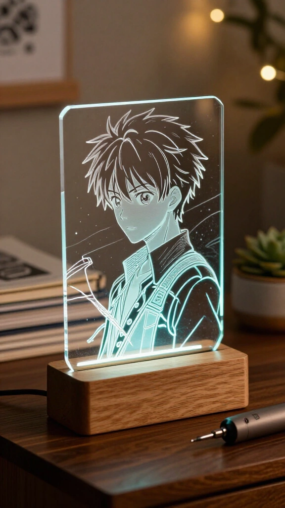 DIY acrylic anime LED night lights