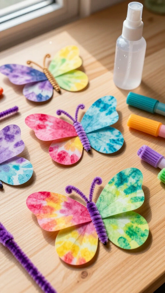 Coffee filter butterflies