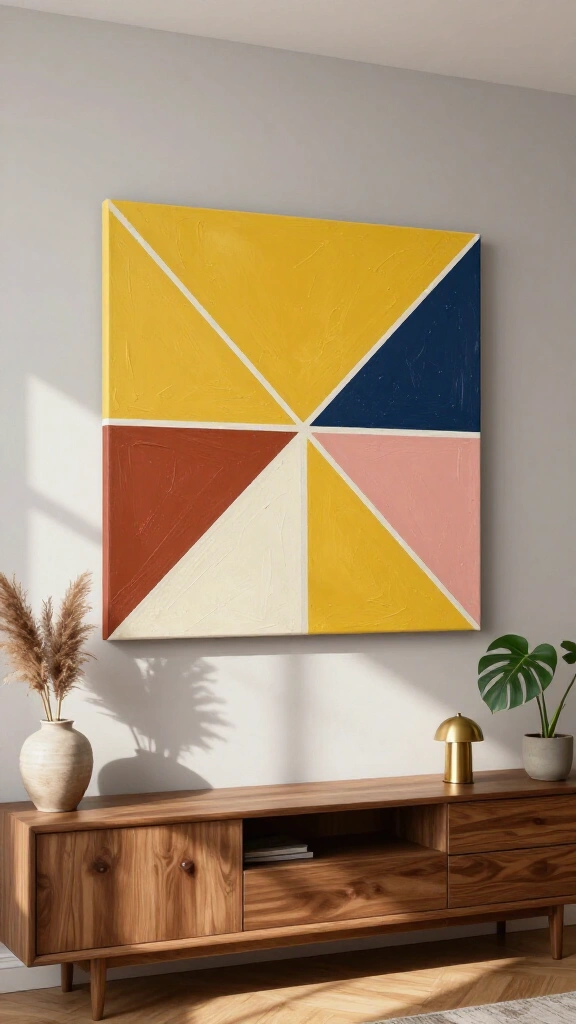 Modern geometric canvas
