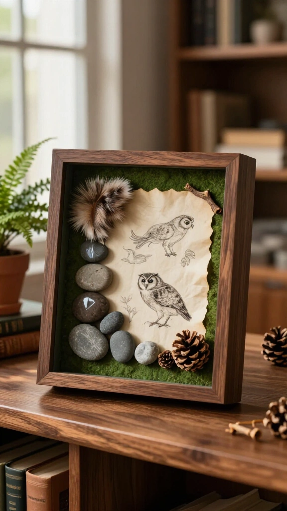 Theriotype shadowbox display