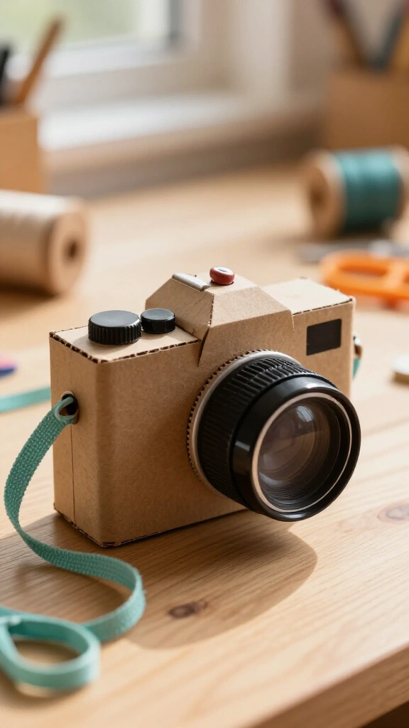 Vintage cardboard camera toy