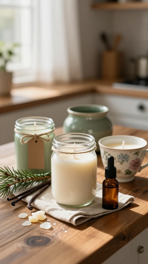 Hand-poured soy scented candles