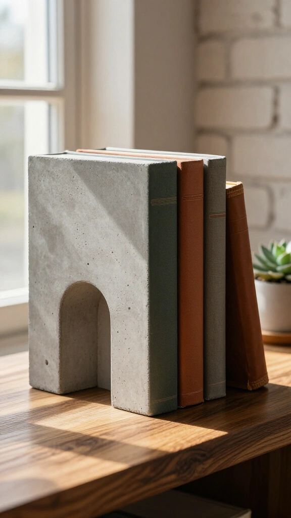 Heavy-duty industrial concrete bookends