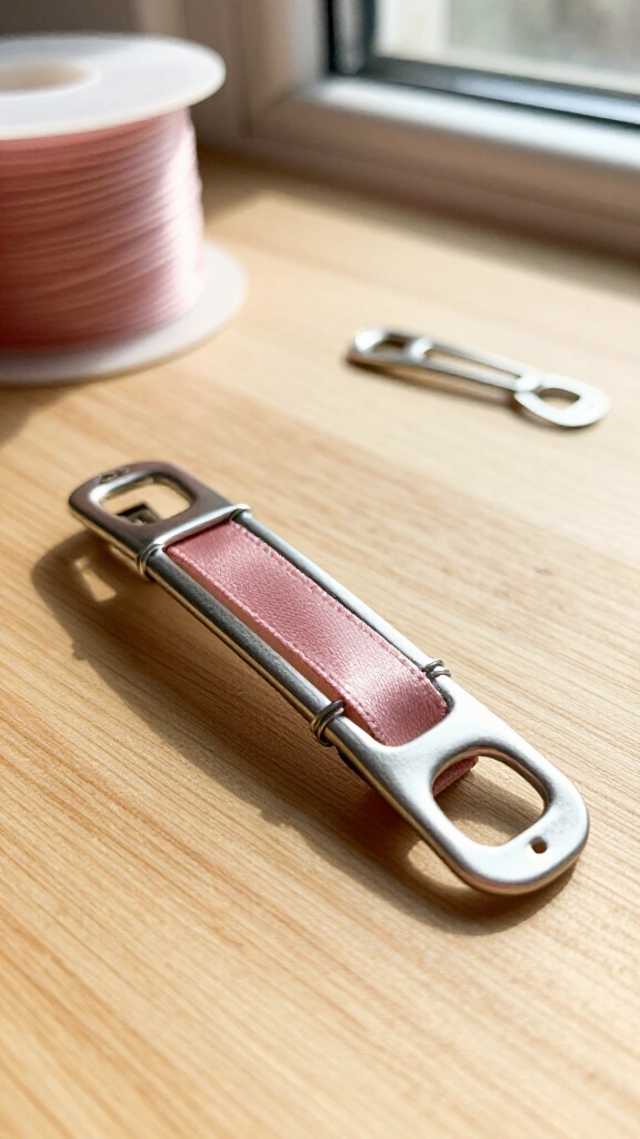 Pop tab hair barrette