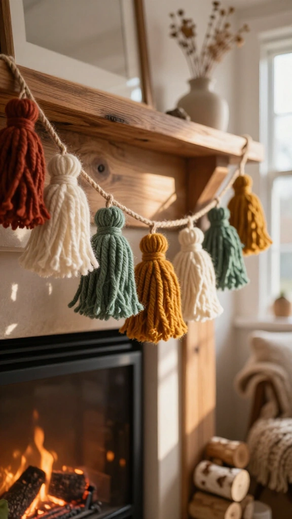 Wool Yarn Tassel Garland