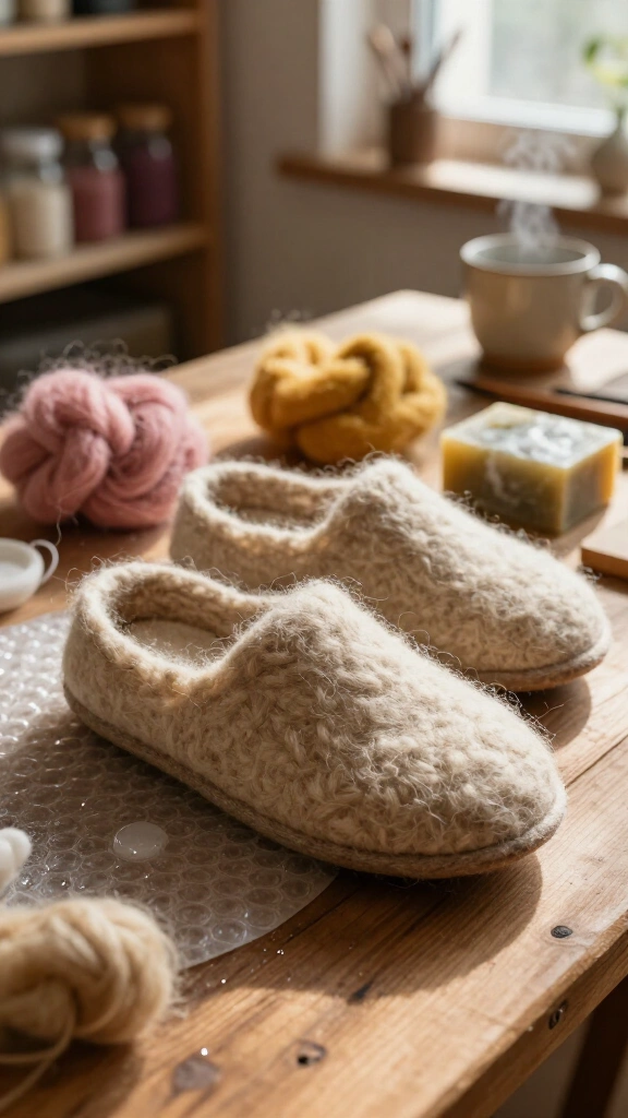 Felted Wool Slippers