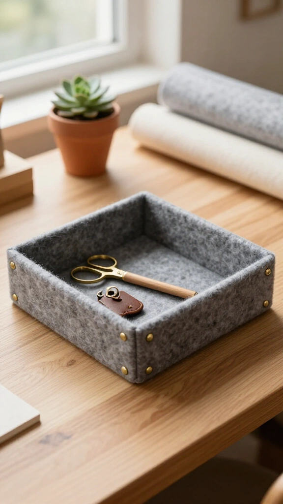 Wool Felt Storage Basket