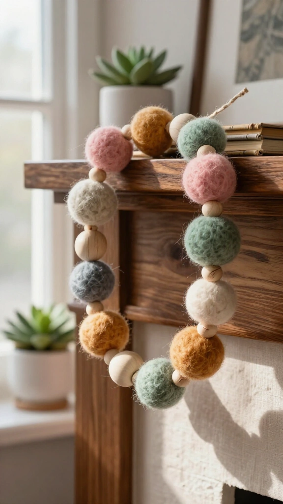 Needle Felted Garland